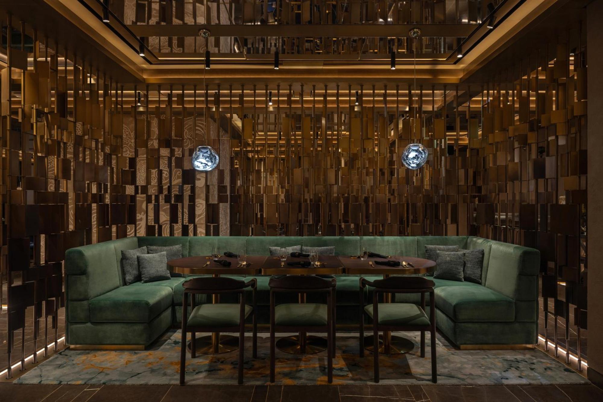 So/ Uptown Dubai 호텔 외부 사진 Interior of the restaurant